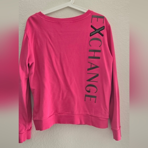 Armani Exchange Women's Longsleeve Sweatshirt Vertical Side Logo XL - Picture 7 of 8